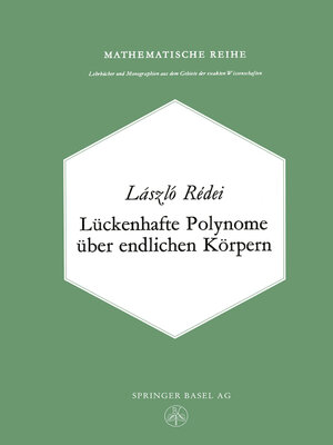 cover image of Lückenhafte Polynome über endlichen Körpern